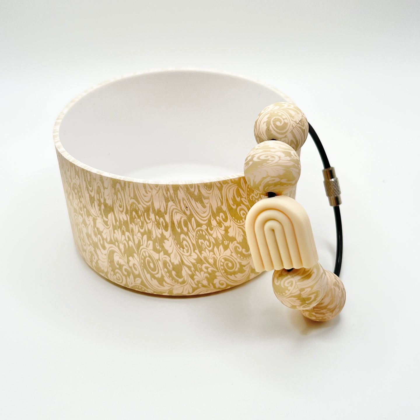 Ivory Tooled Rainbow Boot & Charm Set